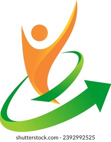 success active people arrow logo