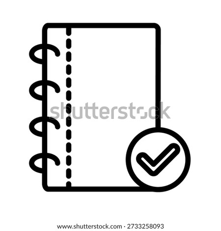 Success Archive Binder Icon - Completed Project Milestone