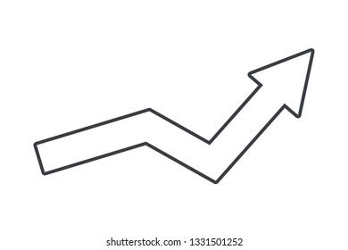 success arrow cartoon