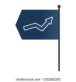 success arrow cartoon