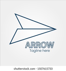 Success arrow forward logo, statistic icon, template - eps 10