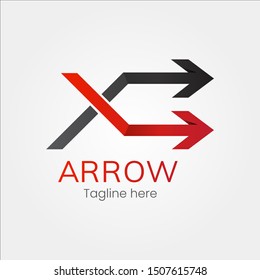 Success arrow forward logo, statistic icon, template - eps 10