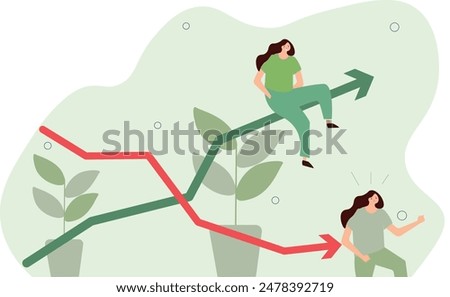 success or bad luck in business, falling or rising prices, stocks, bonds, bankrupt or rich, luck or bad luck. one gets everything and the other loses everything