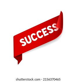 Success. Success banner design. business success. Flat style vector illustration.