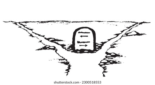 Success begin life strategy bad park travel diverse dirt track go line idea white sky text space. Outline black ink hand drawn make career think action start route icon sign vintage art doodle sketch