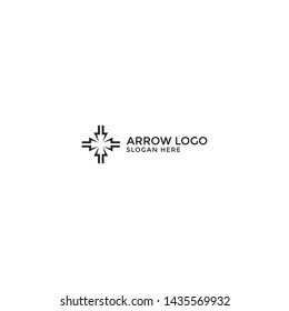 Success business arrow boost up vector logo icon