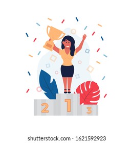 Success. Business concept. Vector illustration for business design and infographic.