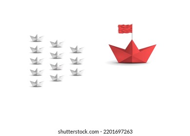 Success business design abstract concept boat vector. direction