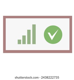 Success business ladder table. Vector illustration	