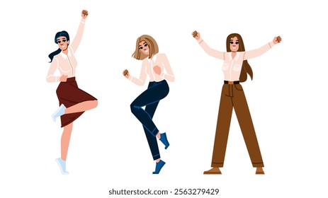 success businesswoman freedom vector. innovation growth, strategy motivation, balance ambition success businesswoman freedom character. people flat cartoon illustration