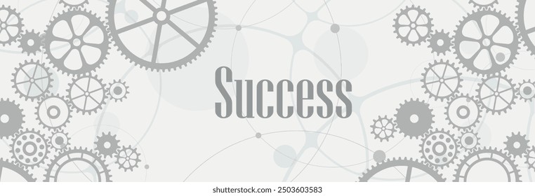 Success card on white background