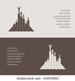 success in career development , concept