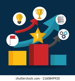 success concept winner card
