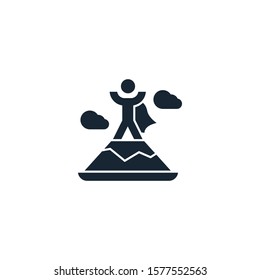 success creative icon. filled illustration. From Success icons collection. Isolated success sign on white background.