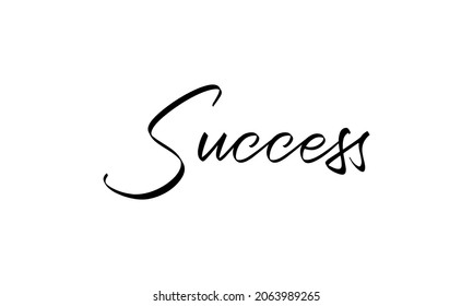 success In the creative lettering style