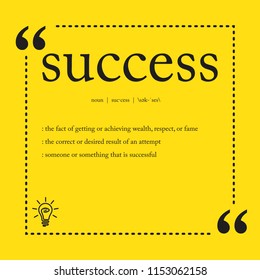 Success Definition Spelling 