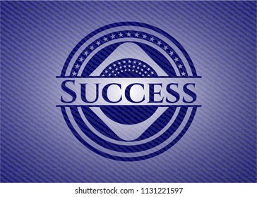 Success denim background