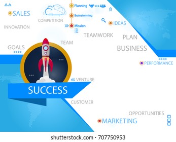 Success design concepts, easy to use and highly customizable vector illustration.