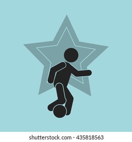 Success design. Winner icon. Flat illustration, vector graphic