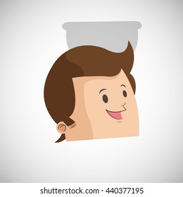 Success design. Winner icon. Flat illustration, vector graphic