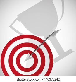 Success design. Winner icon. Flat illustration, vector graphic