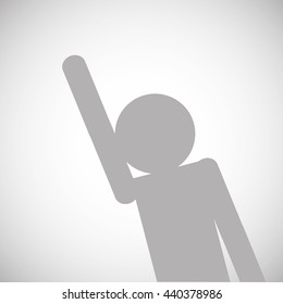 Success design. Winner icon. Flat illustration, vector graphic