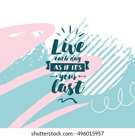 Success doesn't come to you, you go to it. Inspirational quote, motivation. Typography for poster, invitation, greeting card or t-shirt. Vector lettering design. Text background