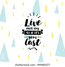 Success doesn't come to you, you go to it. Inspirational quote, motivation. Typography for poster, invitation, greeting card or t-shirt. Vector lettering design. Text background