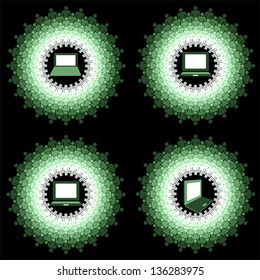 Success - eco team work - eco symbol, vector