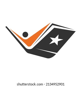 success education book logo Icon Illustration Brand Identity