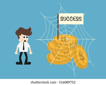 Success finance concept.vector illustration.