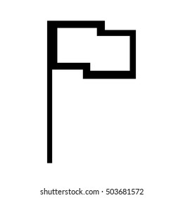 success flag isolated icon vector illustration design