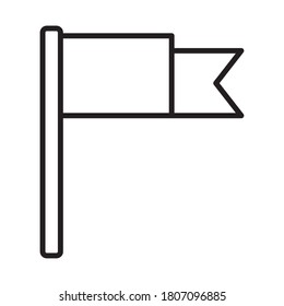 success flag line style icon vector illustration design
