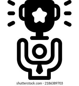 Correcto Diseño de vectores de icono de glifo y plantilla de ilustración