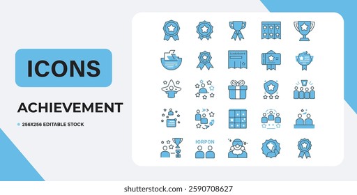 Success glyph solid icons. Containing achievement, goal, victory, target solid icons collection. Vector illustration. For website design, logo, app, template, ui, etc.