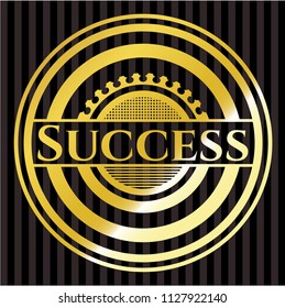 Success gold emblem
