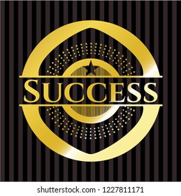 Success golden emblem or badge