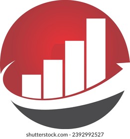 success growth chart bar icon