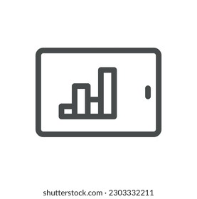 Success and growth related icon outline and linear vector.