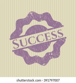 Success grunge style stamp