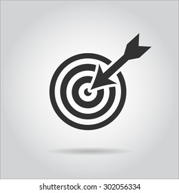 success icon , be accurate arrow bow