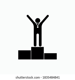 Success Icon. Best Achievement Symbol - Logo and  Simple Vector, Sign for Design and Website, Presentation or Application.