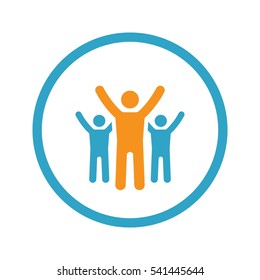 Success Icon. Business Concept. Flat Design.