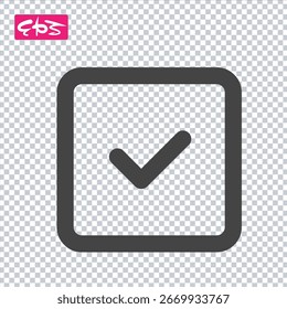 Icono de éxito, icono de confirmación, icono correcto, formato EPS icono de Vector archivo de ilustración
