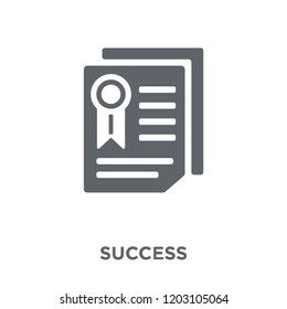 Success icon. Success design concept from  collection. Simple element vector illustration on white background.