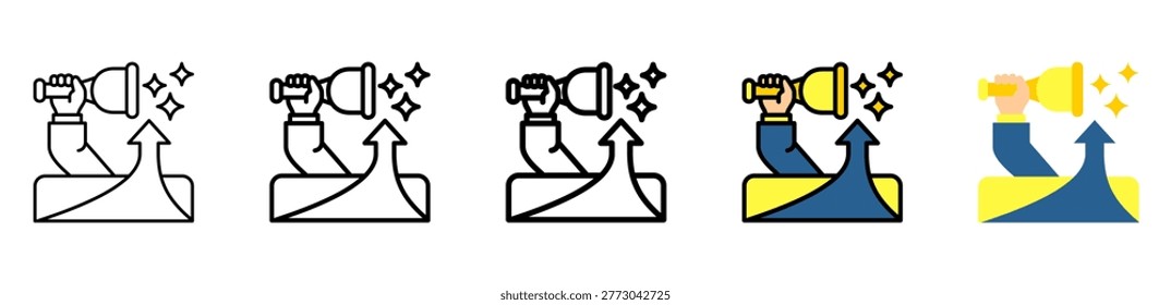 Success Icon With Differences and Colors Style Illustration