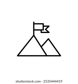 Success Icon Flat art illustration in outline