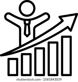Success Icon Line Vector Illustration