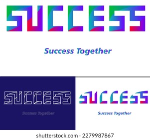 Vector de diseño de logotipo de icono de éxito
