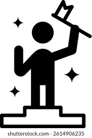 Success Icon Mixed Vector Illustration